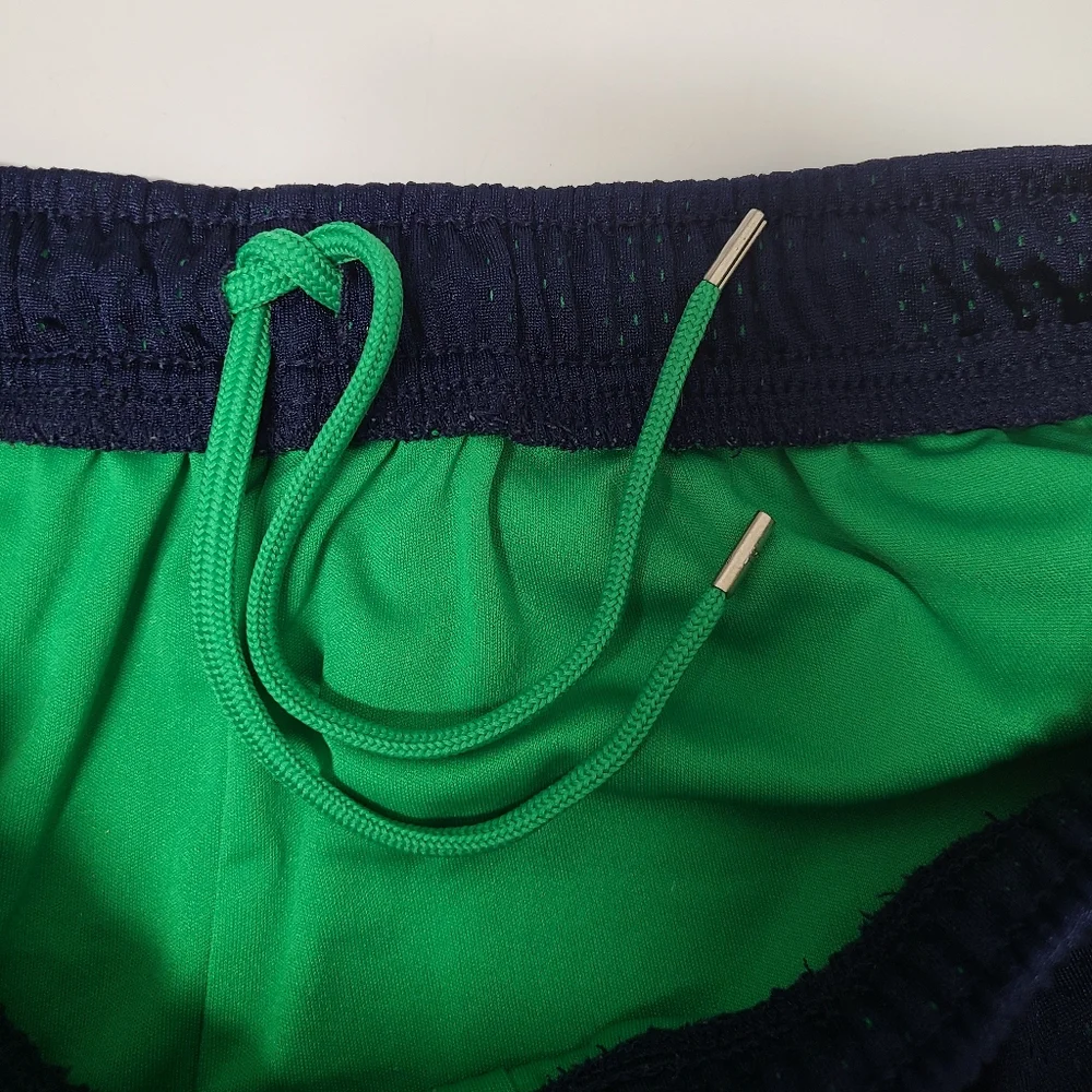 Polo Ralph Lauren Mesh Athletic Shorts Boy's Navy Blue & Neon Green Sz L
